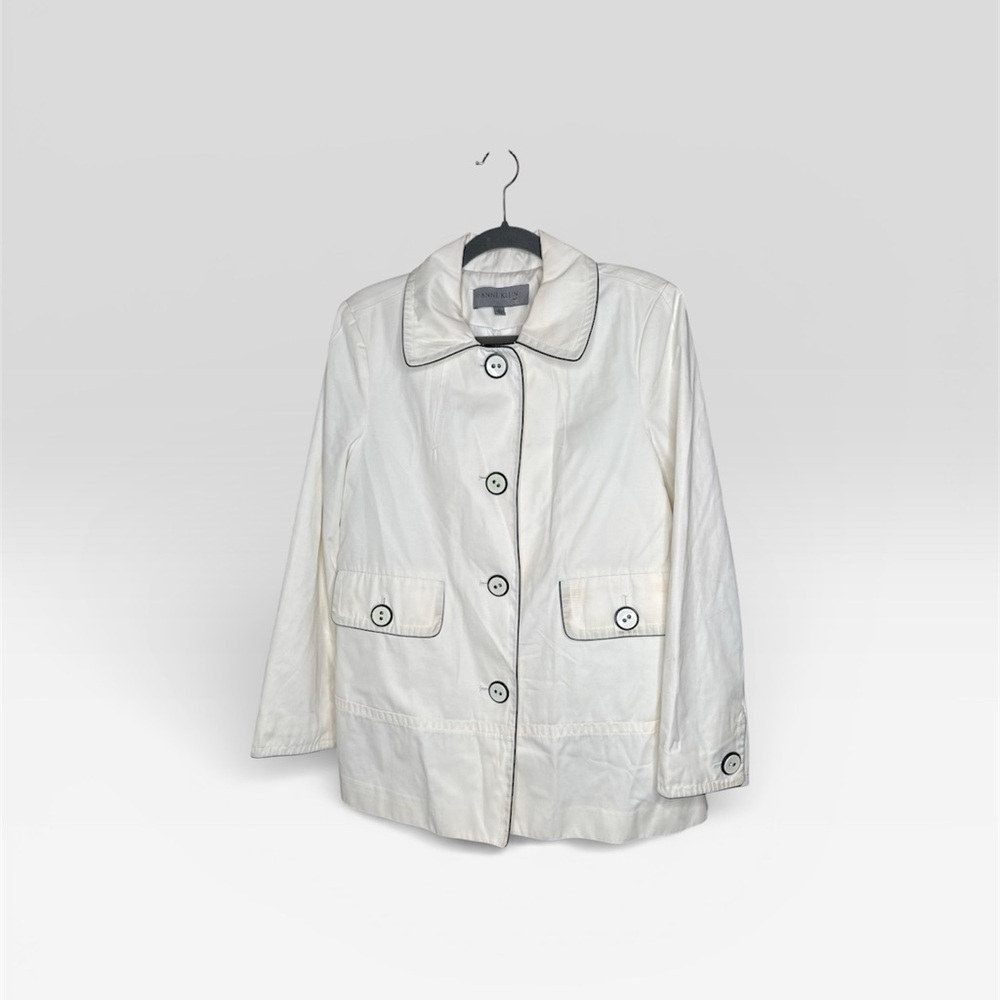 Anne Klein Cream Trench Coat